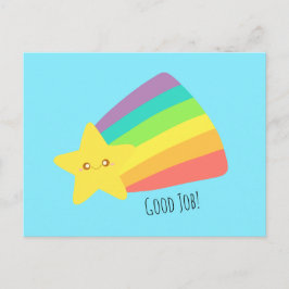 かわいいスターレインボー ポストカード