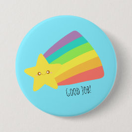 かわいいスターレインボー 缶バッジ