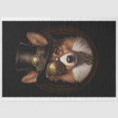 かわいいスチームパンクかわいいウェルシュコーギードッグD5Lデコpage 薄葉紙 (正面)