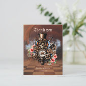 かわいいスチームパンクの女性 サンキューカード (スタンド正面)