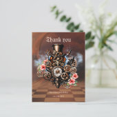 かわいいスチームパンクの女性 ポストカード (スタンド正面)