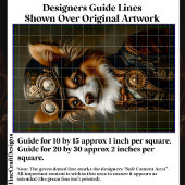 かわいいスチームパンクの蝶の犬の肖像画CQ1デコパージュ 薄葉紙