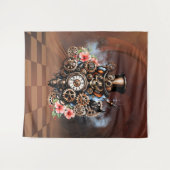 かわいいスチームパンクデザイン タペストリー (正面(横))