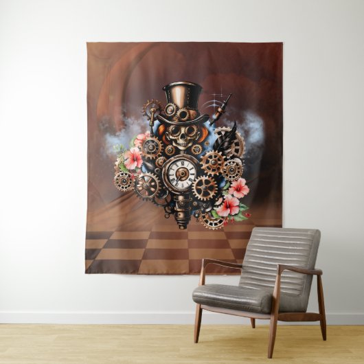 かわいいスチームパンクデザイン タペストリー (インサイチュ)