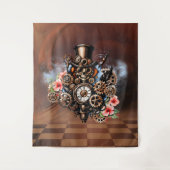 かわいいスチームパンクデザイン タペストリー (正面)