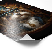 かわいいスチームパンクドウインハット&ゴーグルインフェイクク033 フォトプリント (角)