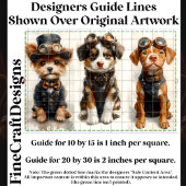 かわいいスチームパンクパピーズ、グループ1 CB4デコパージュ 薄葉紙