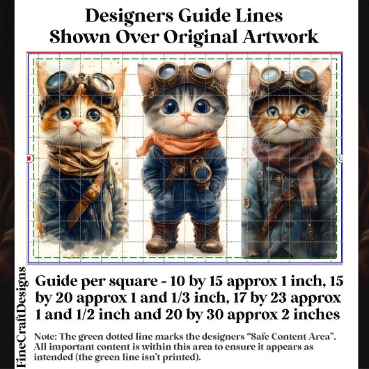 かわいいスチームパンク猫たち子猫セットDE4デコpage 薄葉紙