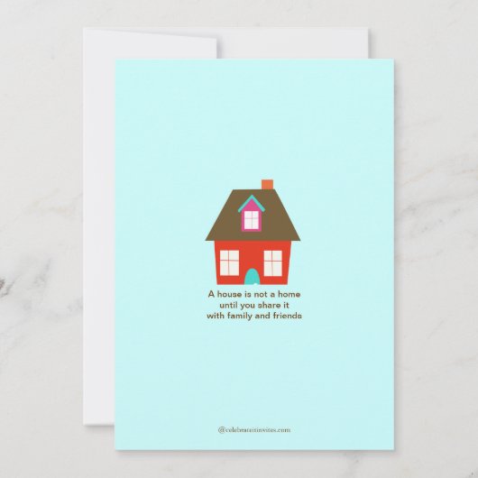 かわいいスティックフィギュアと……の引っ越し祝いパーティー 招待状 (裏面)