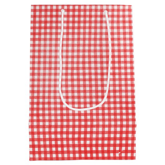 かわいいスティックフィギュア女の子と誕生日ブーケ ミディアムペーパーバッグ (裏面)