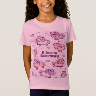 かわいいスティックホースのマジカルホビーホースおもちゃデザイン Tシャツ