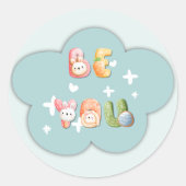 かわいいステッカー | あなたらしく ラウンドシール (正面)