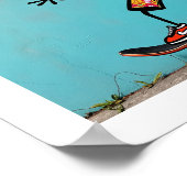 かわいいステッカー ポスター (角)