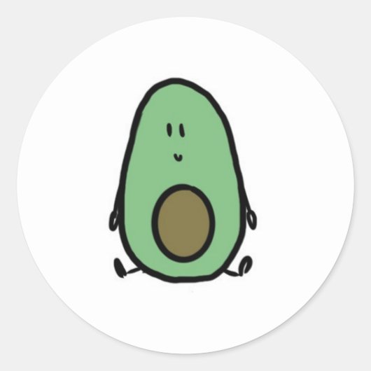 かわいいステッカー ラウンドシール (正面)