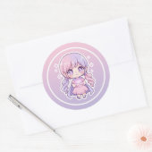 かわいいステッカー ラウンドシール (封筒)