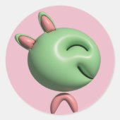 かわいいステッカー ラウンドシール (正面)