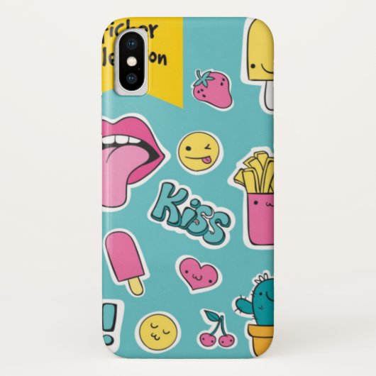 かわいいステッカー Case-Mate iPhoneケース (裏面)