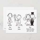 かわいいステッキのフィギュア日付はがきを保存 案内ポストカード (正面/裏面)