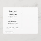 かわいいステッキのフィギュア日付はがきを保存 案内ポストカード (裏面)