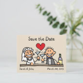 かわいいステッキのフィギュア日付はがきを保存 案内ポストカード (スタンド正面)