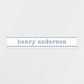 かわいいステッチブルーベリー防水ボーイズ名ラベル ラベル (デザイン1)