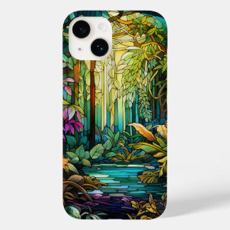 かわいいステンドグラス熱帯林 Case-Mate iPhone 14ケース
