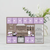 かわいいストックザキッチンブライダルシャワー招待状 招待状 (スタンド正面)