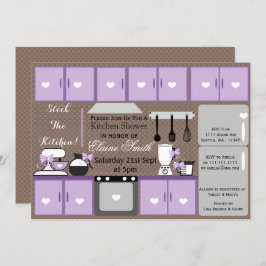 かわいいストックザキッチンブライダルシャワー招待状 招待状