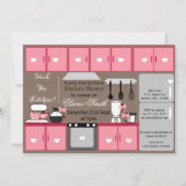 かわいいストックザキッチンブライダルシャワー招待状 招待状 (正面)