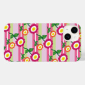 かわいいストライプと花iPhone 7ケース Case-Mate iPhoneケース (裏面 (横))