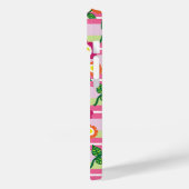 かわいいストライプと花iPhone 7ケース Case-Mate iPhoneケース (裏面 / 左)