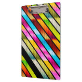 かわいいストライプカラフル クリップボード (左)