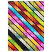 かわいいストライプカラフル クリップボード (裏面)