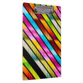 かわいいストライプカラフル クリップボード (右)