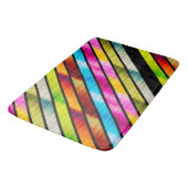 かわいいストライプカラフル バスマット (アングル)