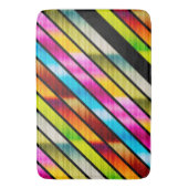 かわいいストライプカラフル バスマット (正面縦)