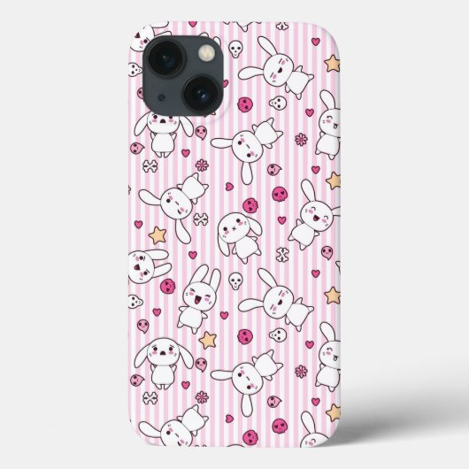 かわいいストライプパターン Case-Mate iPhoneケース (裏面)