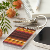 かわいいストライプヴィンテージ キーホルダー (正面右)