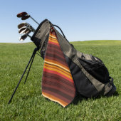 かわいいストライプヴィンテージ ゴルフタオル (グリーン)