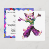 かわいいストリートウェアちび 招待状 (正面/裏面)