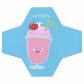 かわいいストロベリーアイスクリームのサンデー漫画 サッカーボール (フラット)