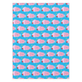 かわいいストロベリーアイスクリームのサンデー漫画 テーブルクロス (正面)