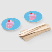 かわいいストロベリーアイスクリームのサンデー漫画 ハンドファン (組立なし)