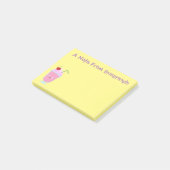 かわいいストロベリーアイスクリームのサンデー漫画 ポストイット (アングル)