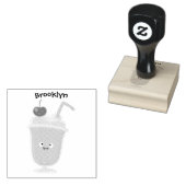 かわいいストロベリーアイスクリームのサンデー漫画 ラバースタンプ (押印)