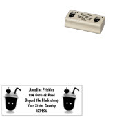 かわいいストロベリーアイスクリームのサンデー漫画 ラバースタンプ (押印)