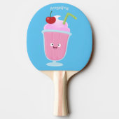 かわいいストロベリーアイスクリームのサンデー漫画 卓球ラケット (裏面)