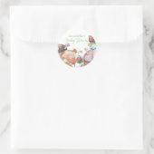 かわいいストロベリーガーデンフェアリーハウス ラウンドシール (バッグ)