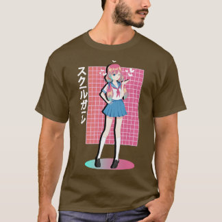 かわいいストロベリーガール90s日本のオタクスタイリッシュ tシャツ
