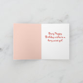 かわいいストロベリーコアラベア誕生日カード カード (内部)